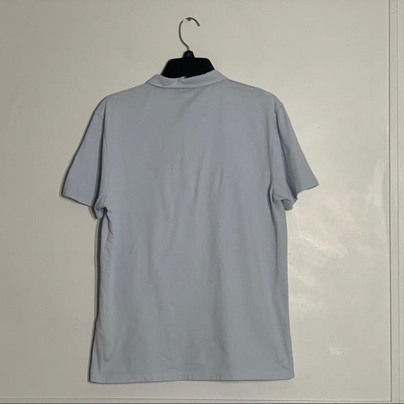 SOLD GRAILED ALL SAINTS Brace Slim Fit Sky Blue  100% Cotton Men’s Polo Shirt - Picture 4 of 11